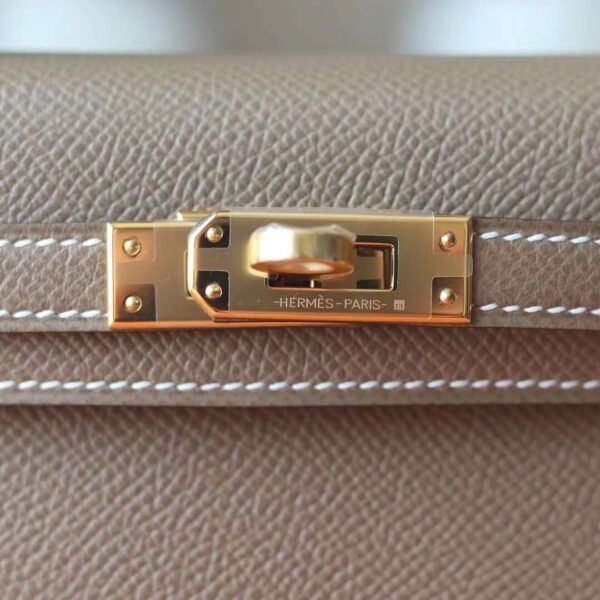 HERMES Mini Kelly ll CK18 Etoupe 19CM Epsom GHW