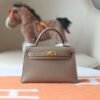 HERMES Mini Kelly ll CK18 Etoupe 19CM Epsom GHW
