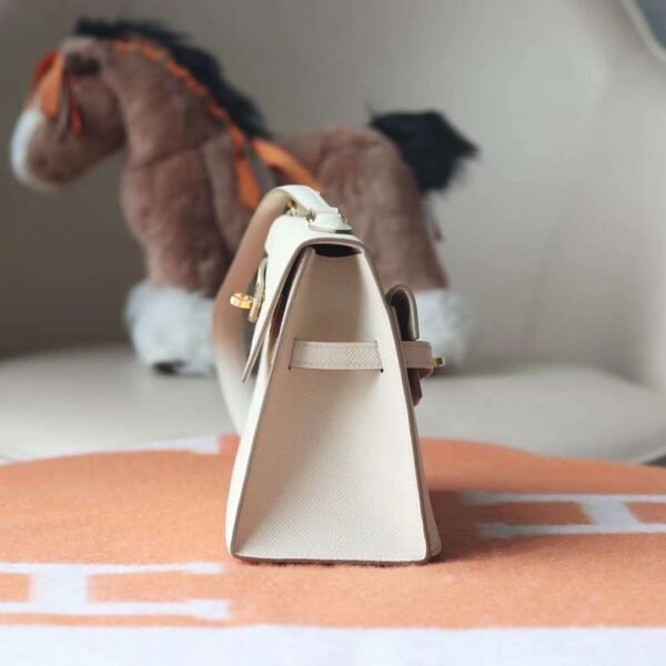 HERMES Kelly Disorder Epsom Leather CK10 Craie Gold Hardware