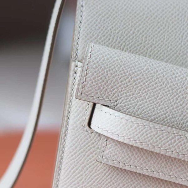 HERMES Kelly Disorder Epsom Leather CK10 Craie Gold Hardware