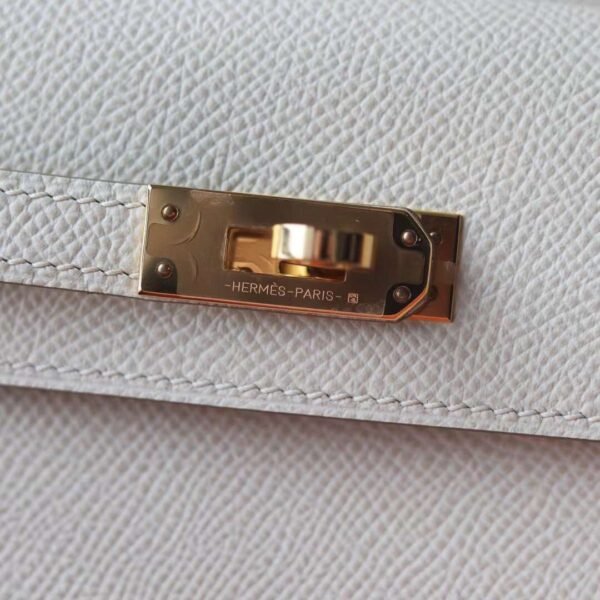 HERMES Kelly Disorder Epsom Leather CK10 Craie Gold Hardware