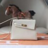 HERMES Kelly Disorder Epsom Leather CK10 Craie Gold Hardware