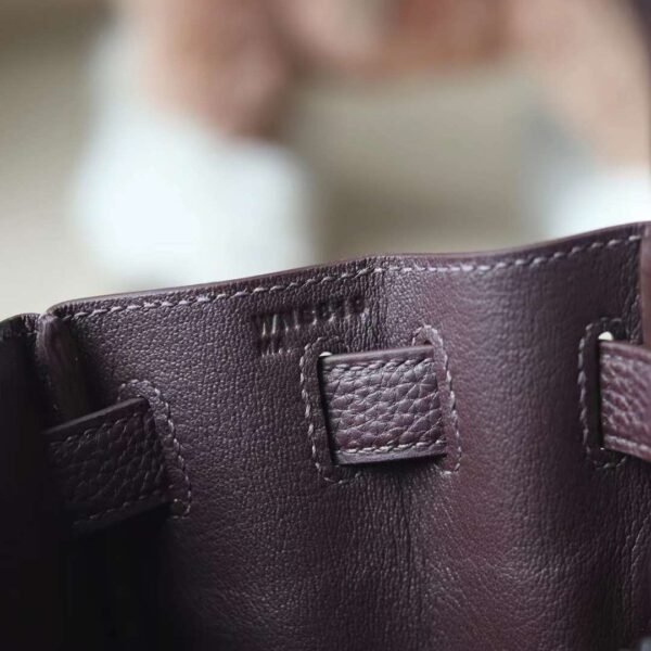 HERMES Kelly 28CM Togo Leather 0G Rouge Sellier Silver Hardware