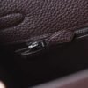 HERMES Kelly 28CM Togo Leather 0G Rouge Sellier Silver Hardware