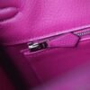 HERMES Birkin 25CM Togo Leather L3 Rose Purple Silver Hardware
