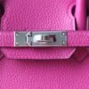 HERMES Birkin 25CM Togo Leather L3 Rose Purple Silver Hardware