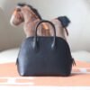 HERMES Mini Bolide Chever Leather CK89 Noir Gold Hardware