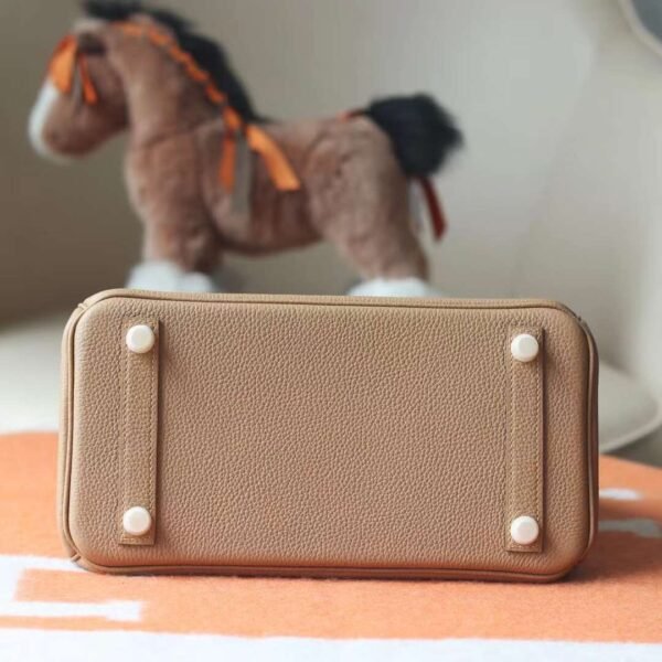 HERMES Birkin 25CM Togo Leather 0M Chai Gold Hardware