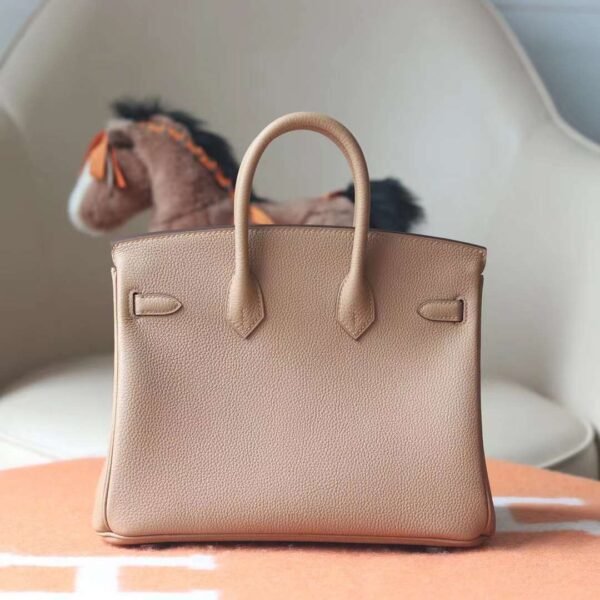 HERMES Birkin 25CM Togo Leather 0M Chai Gold Hardware