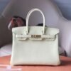 HERMES Birkin 30CM TC Leather i8 Jaune Milton GHW