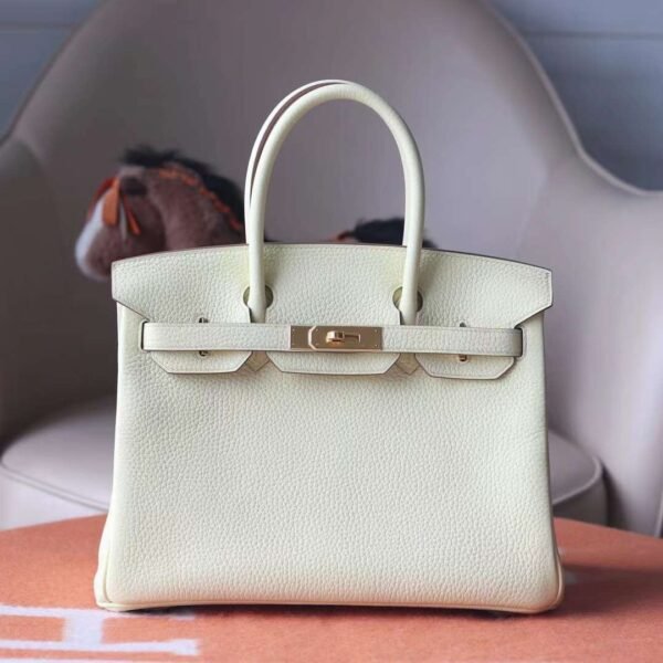 HERMES Birkin 30CM TC Leather i8 Jaune Milton GHW
