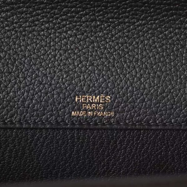 HERMES Kelly Depeches 25CM Togo Leather CK89 Black GHW