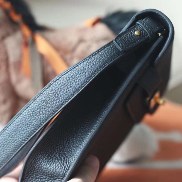 HERMES Kelly Depeches 25CM Togo Leather CK89 Black GHW