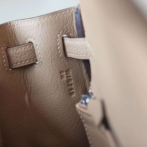 HERMES Kelly 25CM 0M Chai Togo Leather Silver Hardware Perfect Quality