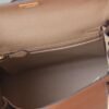 HERMES Kelly 25CM Togo Leather 0M Chai Gold Hardware