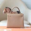 HERMES Kelly 25CM Togo Leather 0M Chai Gold Hardware