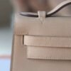 HERMES Kelly Pochette 22CM Bag Swift Leather 0M Chain PHW Hardware
