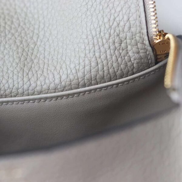 HERMES Mini Lindy TC Leather 8Q Beige Marfa Gold Hardware Top Made