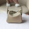 HERMES Mini Lindy TC Leather 8Q Beige Marfa Gold Hardware Top Made
