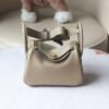 HERMES Mini Lindy TC Leather 8Q Beige Marfa Gold Hardware Top Made