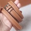 HERMES Kelly Danse Evercolor Leather CK37 Gold PHW Hardware Full Handmade