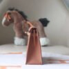HERMES Kelly Danse Evercolor Leather CK37 Gold PHW Hardware Full Handmade