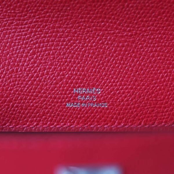 HERMES Kelly Pochette 22CM Epsom Leather Q5 Rogue Casaeque PHW Hardware