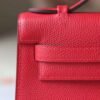 HERMES Kelly Pochette 22CM Epsom Leather Q5 Rogue Casaeque PHW Hardware