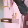 HERMES Birkin 25CM Chever 3Q Rose Sakura/80 Pearl Grey GHW Hardware Special Order