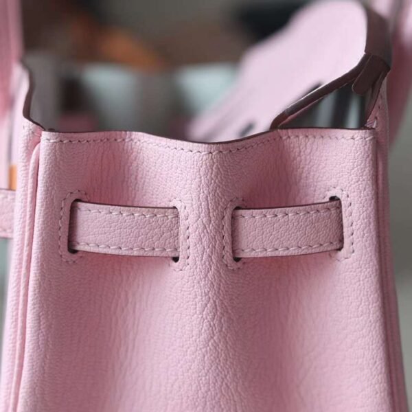 HERMES Birkin 25CM Chever 3Q Rose Sakura/80 Pearl Grey GHW Hardware Special Order