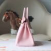 HERMES Birkin 25CM Chever 3Q Rose Sakura/80 Pearl Grey GHW Hardware Special Order