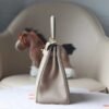 HERMES Kelly 28CM Togo Leather 81 Gris Tourterelle Lnseam GHW Hardware