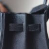 HERMES Birkin Touch 30CM Togo/Matter Crocodile Leather CK89 Noir PHW Hardware