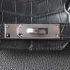 HERMES Birkin Touch 30CM Togo/Matter Crocodile Leather CK89 Noir PHW Hardware