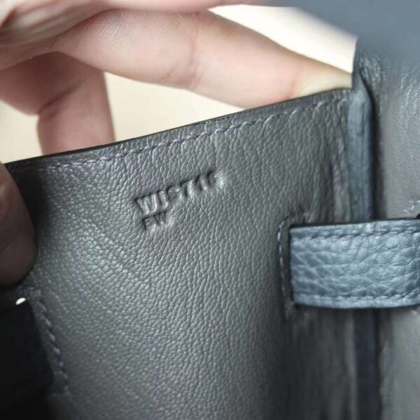 HERMES Birkin 40CM TC Leather 84 Gris Fonce Top PHW Hardware Full Handmade