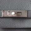 HERMES Birkin 40CM TC Leather 84 Gris Fonce Top PHW Hardware Full Handmade