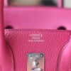 HERMES Birkin 25CM Togo Leather 9i Magnolia PHW Hardware