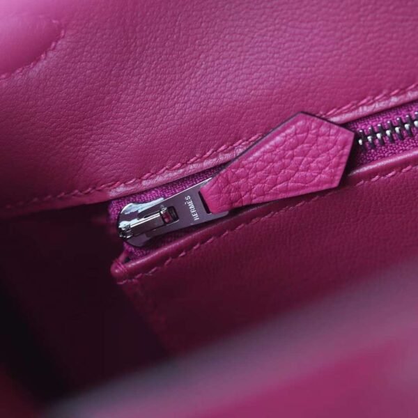 HERMES Birkin 25CM Togo Leather 9i Magnolia PHW Hardware