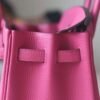 HERMES Birkin 25CM Togo Leather 9i Magnolia PHW Hardware