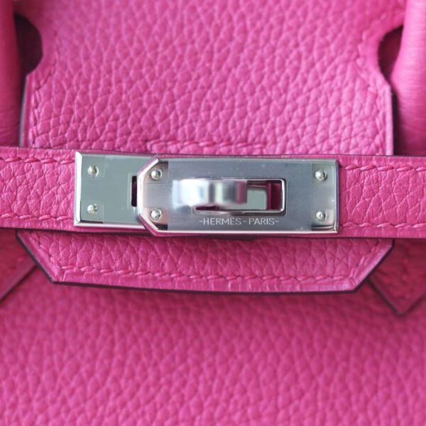 HERMES Birkin 25CM Togo Leather 9i Magnolia PHW Hardware