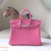 HERMES Birkin 25CM Togo Leather 9i Magnolia PHW Hardware