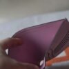HERMES Bearn Wallet Epsom Leather X9 Mauve Sylvester PHW Hardware