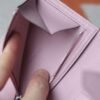 HERMES Bearn Wallet Epsom Leather X9 Mauve Sylvester PHW Hardware