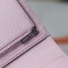 HERMES Bearn Wallet Epsom Leather X9 Mauve Sylvester PHW Hardware