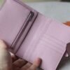 HERMES Bearn Wallet Epsom Leather X9 Mauve Sylvester PHW Hardware