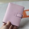 HERMES Bearn Wallet Epsom Leather X9 Mauve Sylvester PHW Hardware