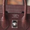 HERMES Birkin 20CM 41 Havane Matter Crocodile PHW Hardware