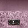 HERMES Kelly To Go Wallet Epsom Leather X9 Mauve Sylvester PHW Hardware