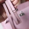 HERMES Kelly To Go Wallet Epsom Leather X9 Mauve Sylvester PHW Hardware