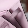 HERMES Kelly To Go Wallet Epsom Leather X9 Mauve Sylvester PHW Hardware